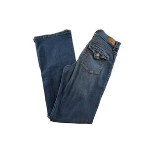 Levis 512 Womens 4M Flap Pockets Perfectly Slimming Boot Cut Denim Jeans